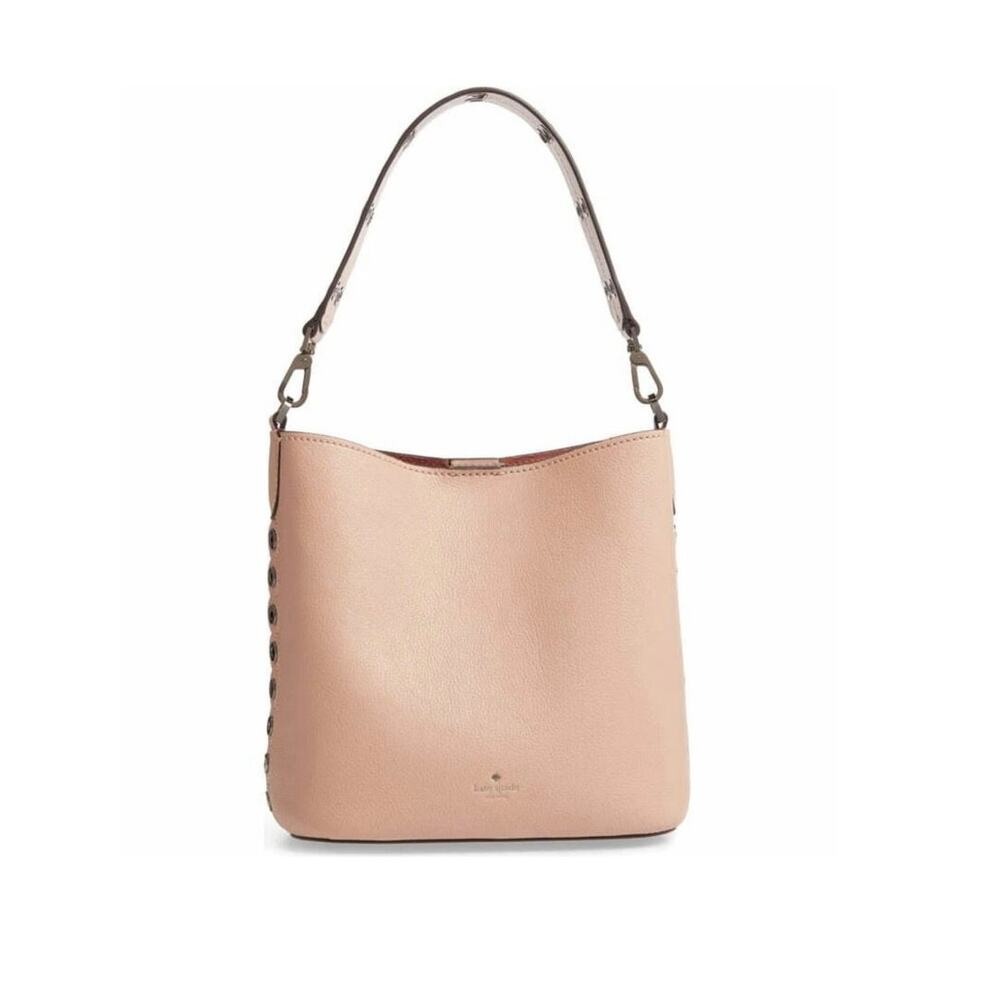 Kate Spade Atlantic Ave Small Libby Hobo Ginger Tea Leather NWOT